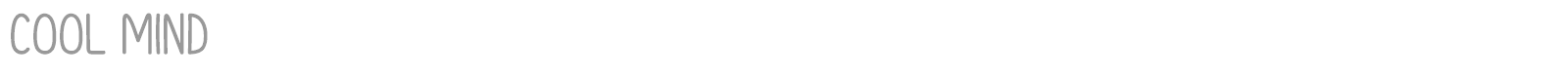 Cool Mind font preview